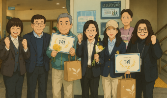 챗GPT로 다시 만든, 다시 그린 '함께 걷는 건강 발걸음' 캠페인