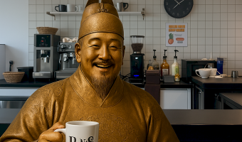 광화문에서 계시던 세종대왕님이 보호작업장 파니스 카페테리아에?!